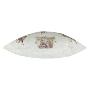 Evans Lichfield Woodland Hare Repeat Polyester Filled Cushion