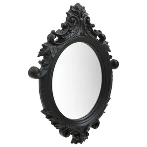 Ginn Oval Wall Mirror Black