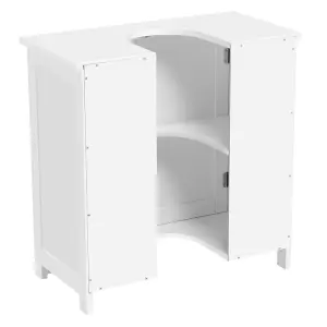 Yaheetech White Freestanding Bathroom Under Sink Cabinet