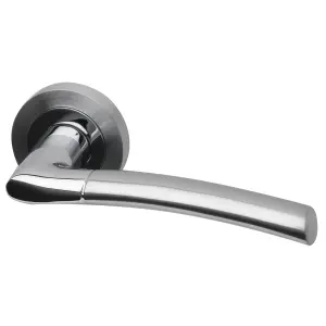 UAP Falcon - Door Handle Pack with Hinges and Latch - Polished Chrome/Satin Nickel