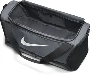 Nike Brasilia 9.5 Training Duffel Bag (Medium, 60L) - Grey - Polyester