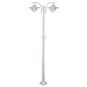 Elstead Oslo Outdoor 2 Light Lamp Post Galvanized , IP55, E27