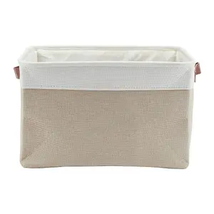 Foldable Storage Basket Toys Cosmetic Sundries Organizer with Lid