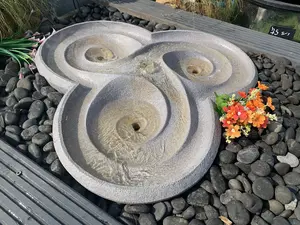 Dropa Stone Contemporary Solar Water Feature