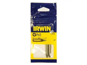 IRWIN Pozidriv Insert Bits PZ2 50mm (Pack 2)