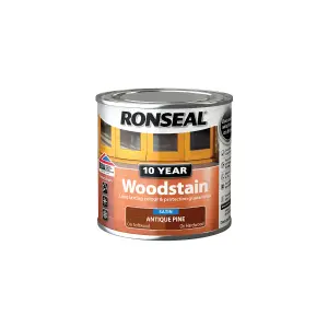 Ronseal 10 Year Antique pine Satin Quick dry Doors & window frames Wood stain, 250ml