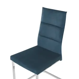 Bruno Upholstered Dining Chair Blue