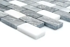 MARBLE LUXE MOSAIC TILE SHEET - House of Mosaics