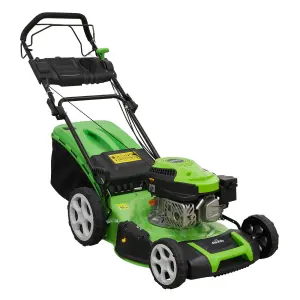 Dellonda Self-Propelled Petrol Lawnmower 149cc 18"/46cm 4-Stroke - DG101