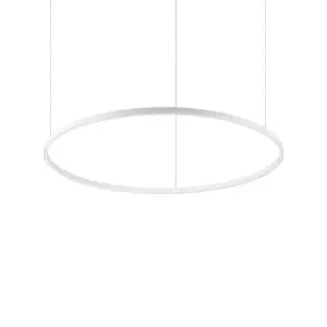 Luminosa Oracle Integrated LED Circle Ceiling Pendant Lamp 1 Light White 3000K