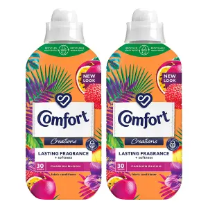 Comfort Fabric Conditioner Lasting Fragrance Passion Bloom 900ml, 30 Washes, 2Pk