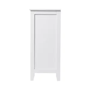 93cm H Classic White Wooden 4-Drawer Storage Cabinet for Bedroom Living Room