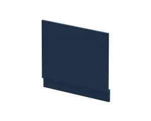 700mm Edge/Power Straight End Bath Panel & Plinth - Matt Midnight Blue