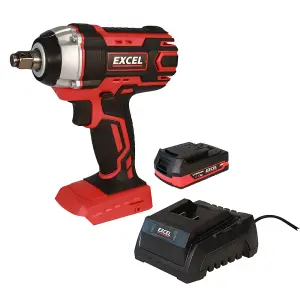 Excel 18V Cordless Impact Wrench 1/2" with 1 x 2.0Ah Battery & Charger EXL269