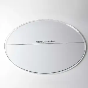 Nicoman PVC Clear Transparent Round Table Mat - 90cm