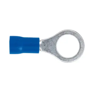 Sealey Easy Entry Ring Terminal 8.4mm 5/16" Blue For Cables 16-14 AWG x100 BT27