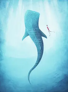 Rivers - The Whale Shark Mural - 192x260cm - 5470-4