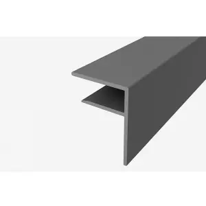 Storm 4.0m 25mm Aluminium F Section Grey