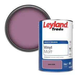 Leyland Trade Vinyl Matt Walls & Ceilings Emulsion Paint (3040-R30B) 5L