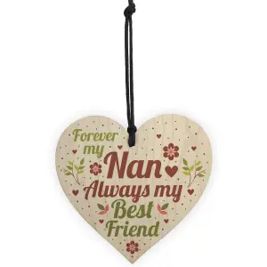 Red Ocean Nan Decorations Nan Hanging Wooden Plaque Nanny Gift For Birthday Christmas Keepsake