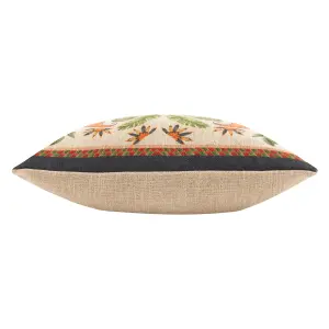 Wylder Akamba Parrot Duo Floral Polyester Filled Cushion