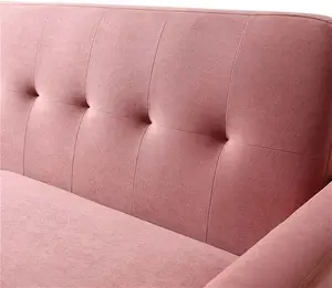 Clarence 3-Seater Sofa In Blush Pink Velvet - Daals - Sofas