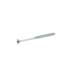 Diall Double-countersunk Zinc-plated Carbon steel Screw (Dia)5mm (L)100mm, Pack of 20