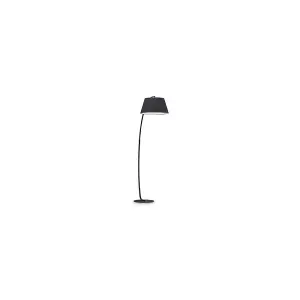 Luminosa Pagoda 1 Light Floor Lamp Black, E27