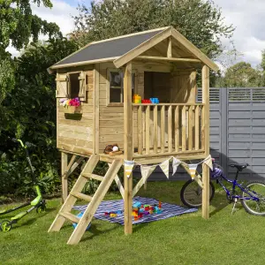 Rowlinson Lookout Apex Shiplap Wooden Playhouse