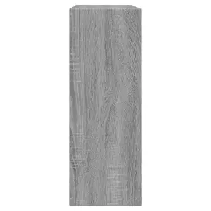 Shoe Cabinet Grey Sonoma 60x21x57 cm Engineered Wood