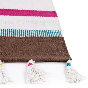 Cotton Area Rug 160 x 230 cm Multicolour HISARLI