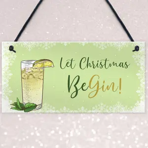 Red Ocean Gin Sign Bar Signs And Plaques Funny Gin Gifts For Women Gift Xmas Sign