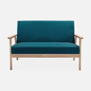 sweeek. 2-seater scandi-style loveseat sofa Isak 114x69.5x73 cm