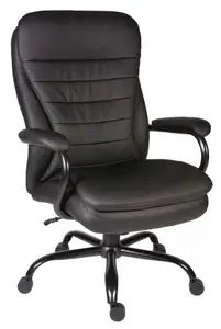 Goliath Heavy Duty Executive Chair Black with a max user weight of 27 stone