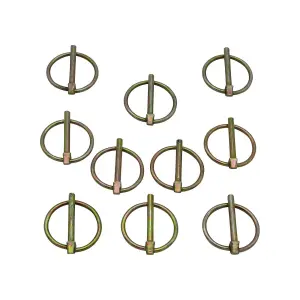 8MM Tractor Lynch Pins x10 (Linchpin Lynchpin Trailer Fastener)