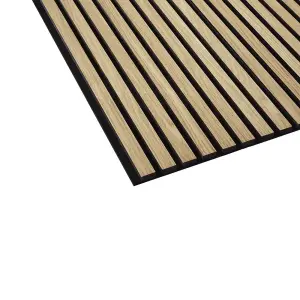 Urban Textures Walnut Acoustic Wall Panel Sound Absorbing Decorative Wooden Slat Wall Panel 2400mm x 600mm x 21mm