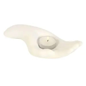 Something Different Open Hand Tealight Holder White (One Size)