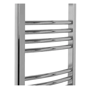 Right Radiators 700x400 mm Bathroom Curved Heated Towel Rail Radiator Warmer Ladder Chrome