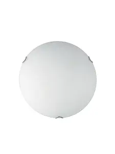 Luminosa OBLO 4 Light Flush Ceiling Light White 50cm