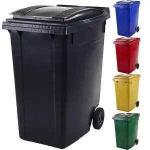 TUFF 360 Litre Wheeled Bin - Dark Grey