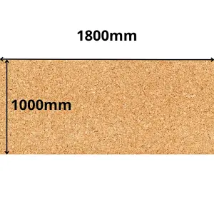 Cork Sheet Roll - 1000x1800mm - 6mm - Décor/DIY