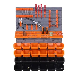 45 Piece Tool Storage Set with Wall Plates