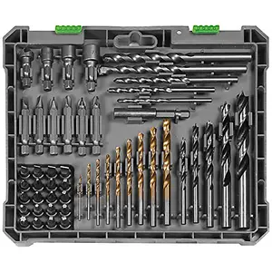 MYLEK 50 Piece Drill Bit And Screwdriver Accessory Set