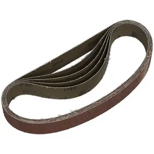 5 Pack of 30mm x 540mm 40 Grit Sanding Belts for Belt Sanders