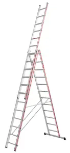 Hymer Red Line Combination Ladder - 3x12 Rung (8.51m)