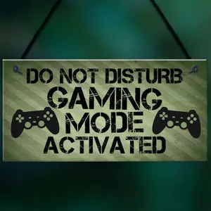 Gaming Sign Do Not Disturb Plaque Gamer Gift Boys Bedroom Decor Gift For Gamer Plaque