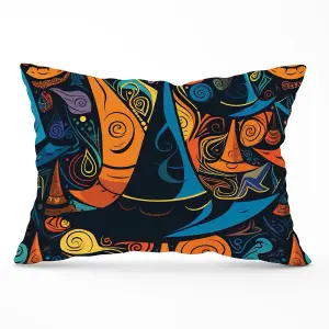 Imaginative Abstract Witches Hats Cushions 33cm x 48cm