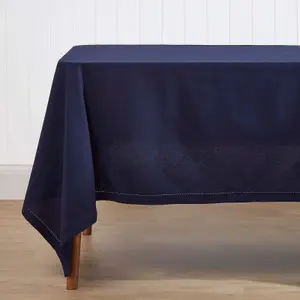 Homescapes Navy Blue Tablecloth 137 x 178 cm