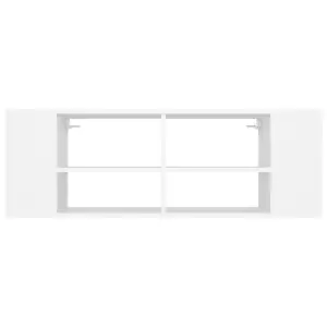 Berkfield Wall-Mounted TV Cabinet White 102x35x35 cm Engineered Wood