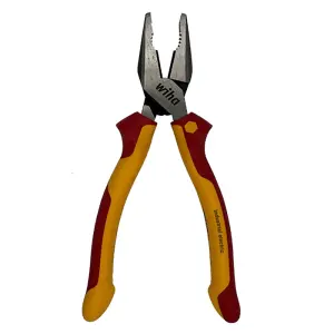 Wiha Electricians Pliers Cutters VDE Industrial Professional Snips Grippers 35465 - 225mm High-Leverage Combination Pliers